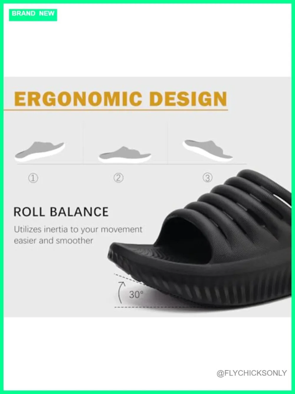 Recovery Sandals with Arch Support - Sport Slides, Orthotic Cushion Open Toe